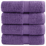 Vidaxl premium washandjes solund 4 stuks paars 30x30 cm 600 g m2