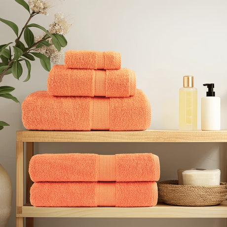 Vidaxl premium washandjes solund 4 stuks oranje 30x30 cm 600 g m2