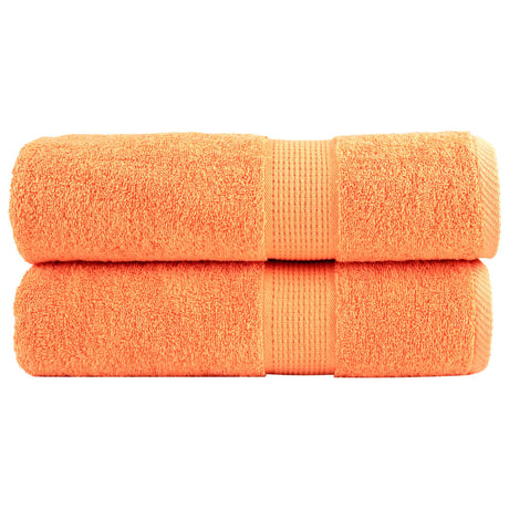 Vidaxl badhanddoeken solund 2 st 600 g m² 70x140 cm oranje