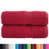 Vidaxl gastendoekjes solund 2 st 600 g m² 30x30 cm rood