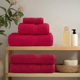 Vidaxl handdoeken solund 2 st 600 g m² 100x200 cm rood