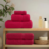 Vidaxl handdoeken solund 10 st 600 g m² 100x200 cm rood
