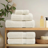 Vidaxl premium washandjes solund 2 stuks crème 30x30 cm 600 g m2
