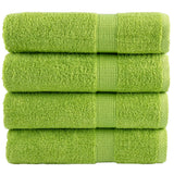 Vidaxl badhanddoeken solund 4 st 600 g m² 70x140 cm appelgroen