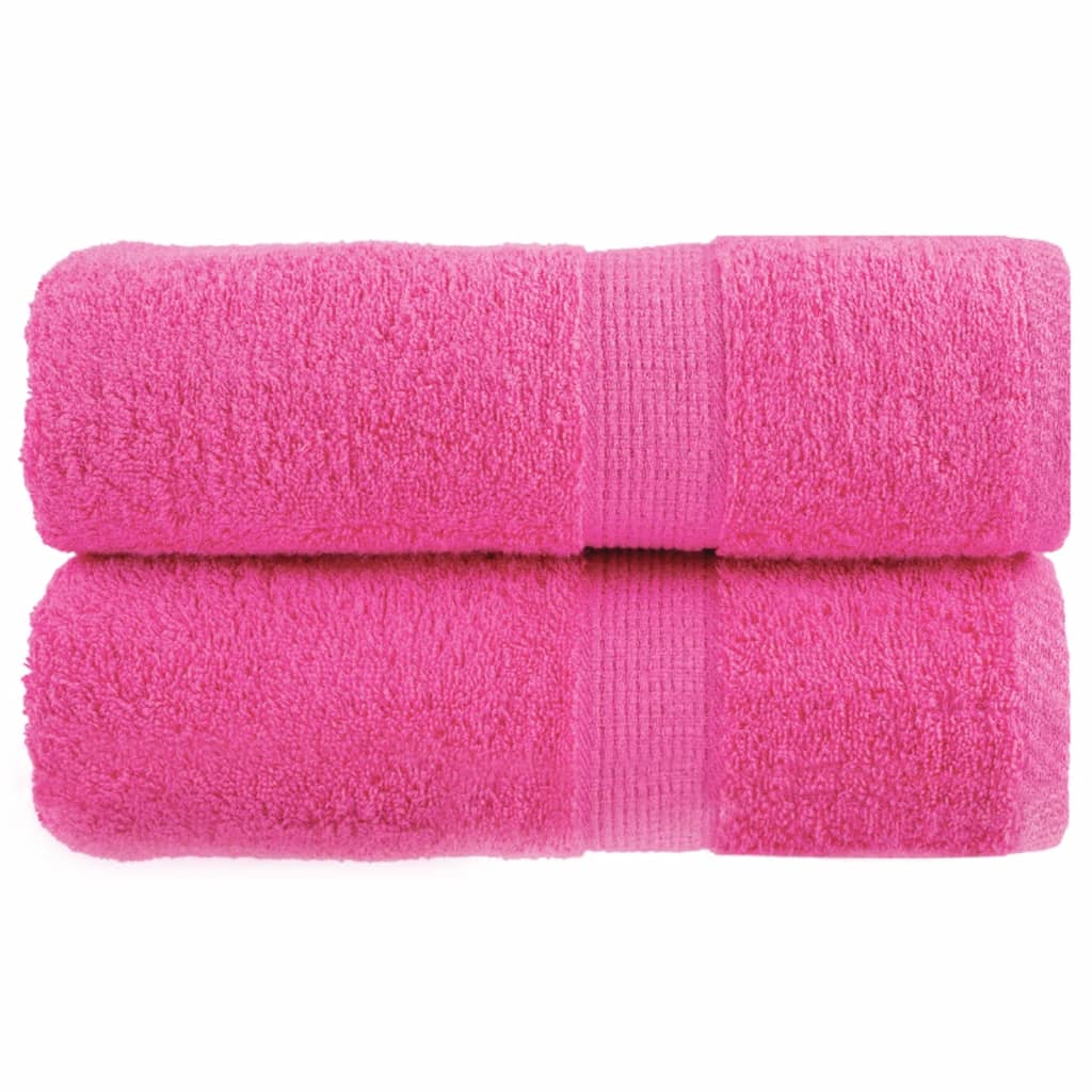 VidaXL Gastendoekjes SOLUND 2 st 600 g m² 30x30 cm roze