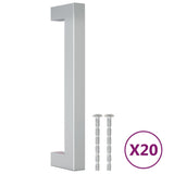 Vidaxl handvatten 20 st 128 mm roestvrij staal zilverkleurig