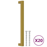 Vidaxl handvatten 20 st 224 mm roestvrij staal goudkleurig