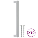 Vidaxl handvatten 10 st 192 mm roestvrij staal zilverkleurig