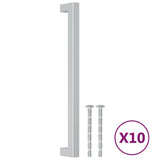 Vidaxl handvatten 10 st 224 mm roestvrij staal zilverkleurig