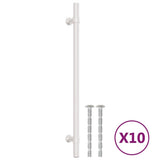 Vidaxl handvatten 10 st 224 mm roestvrij staal zilverkleurig