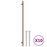 Vidaxl handvatten 10 st 480 mm roestvrij staal bronskleurig