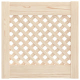 Vidaxl kastdeuren met latwerk 2 st 39,5x39,5 cm massief grenenhout