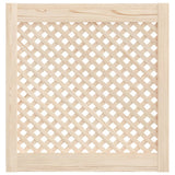 Vidaxl kastdeuren met latwerk 2 st 59,5x61,5 cm massief grenenhout
