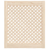 Vidaxl kastdeuren met latwerk 2 st 59,5x69 cm massief grenenhout