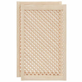 Vidaxl kastdeuren met latwerk 2 st 59,5x99 cm massief grenenhout