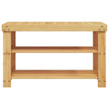 Vidaxl schoenenrek 3-laags 70x27,5x45 cm bamboe