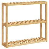 Vidaxl badkamerrek 3-laags wandmontage 60x15x54 cm bamboe