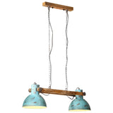 Vidaxl hanglamp 25 w e27 85x28x109 cm verweerd blauw