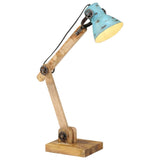 VidaXL Bureaulamp 25 W E27 23x18x96 cm verweerd blauw