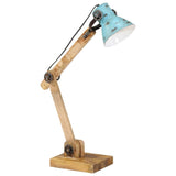 VidaXL Bureaulamp 25 W E27 23x18x96 cm verweerd blauw