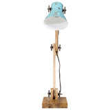 Vidaxl bureaulamp 25 w e27 23x18x96 cm verweerd blauw