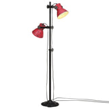 Vidaxl vloerlamp 25 w e27 25x25x90 140 cm verweerd rood