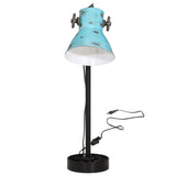 Vidaxl bureaulamp 25 w e27 15x15x55 cm verweerd blauw