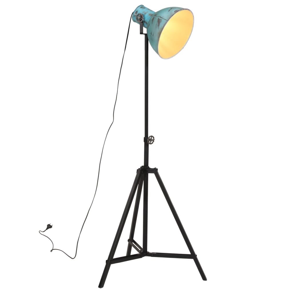 Vidaxl vloerlamp 25 w e27 61x61x90 150 cm verweerd blauw