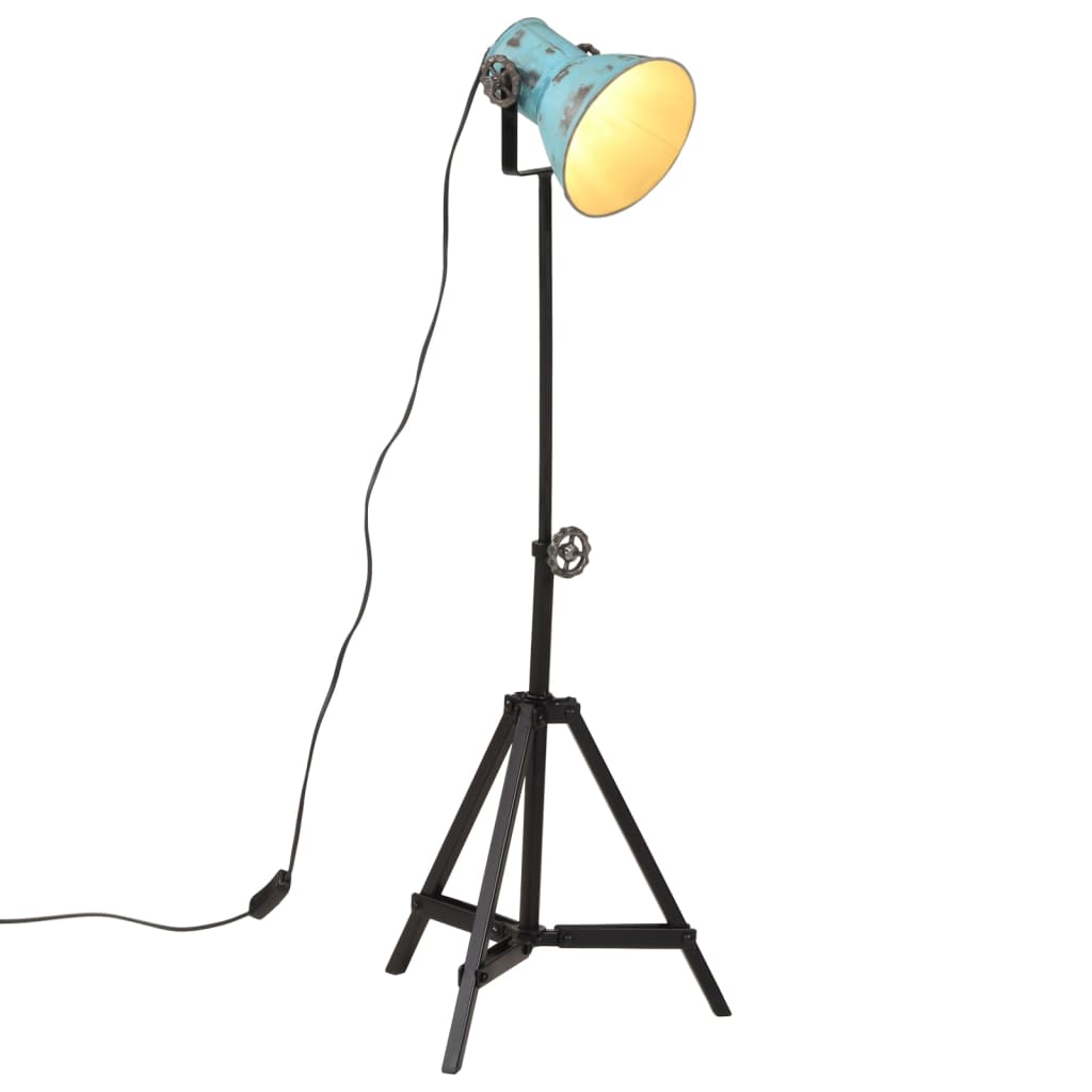 Vidaxl vloerlamp 25 w e27 35x35x65 95 cm verweerd blauw