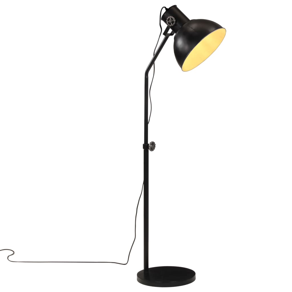 Vidaxl vloerlamp 25 w e27 30x30x90-150 cm zwart