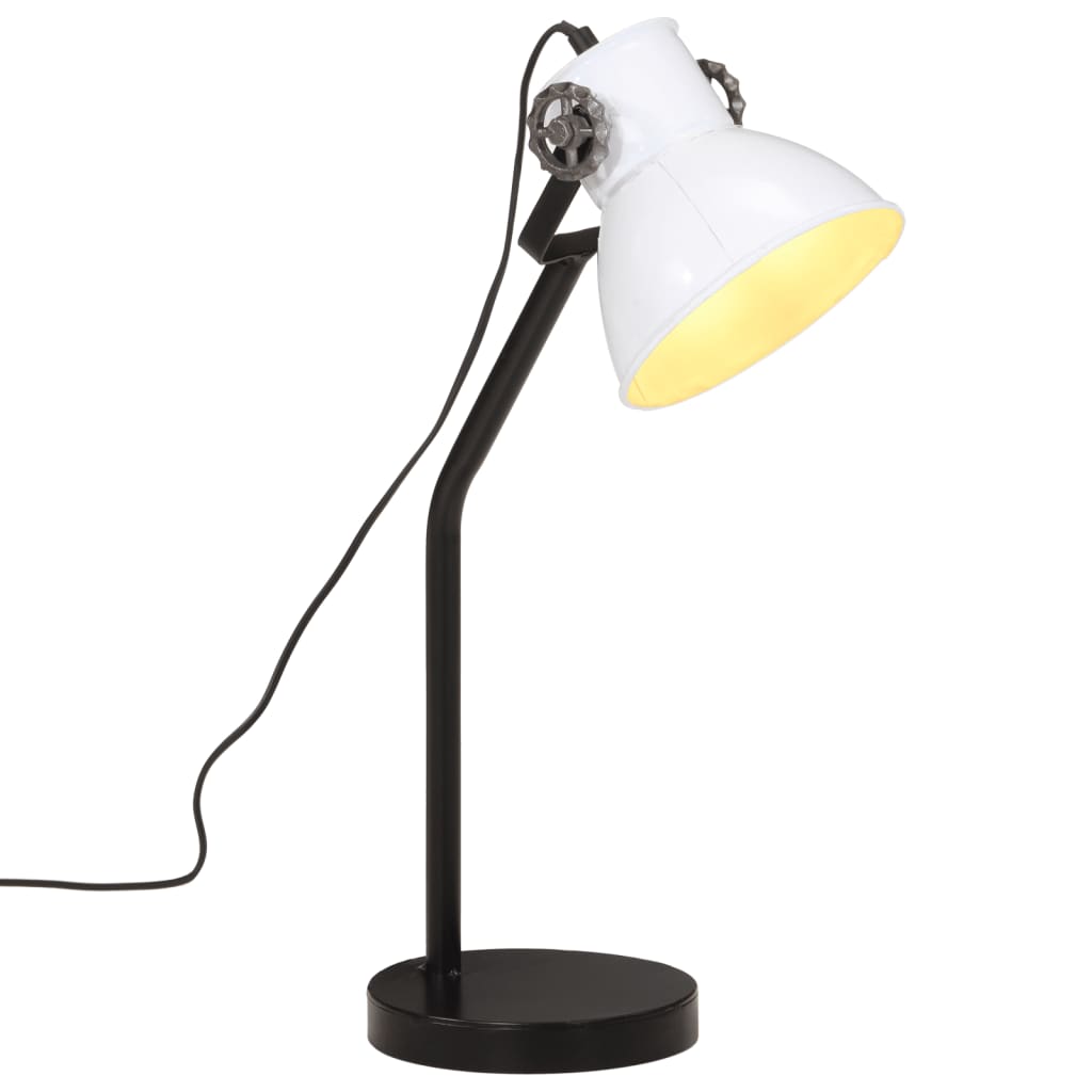 VidaXL Bureaulamp 25 W E27 17x17x60 cm wit