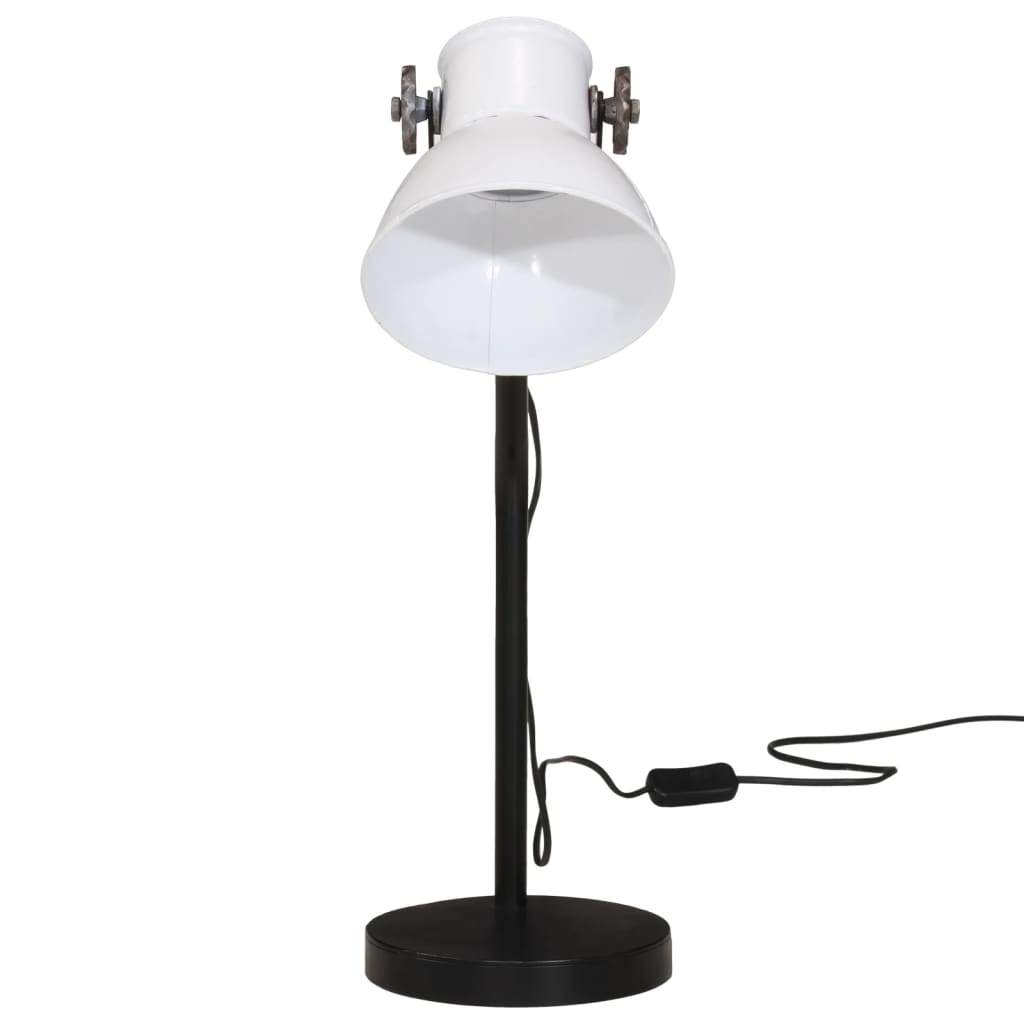 VidaXL Bureaulamp 25 W E27 17x17x60 cm wit