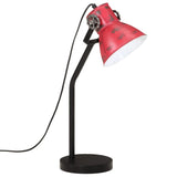 VidaXL Bureaulamp 25 W E27 17x17x60 cm verweerd rood