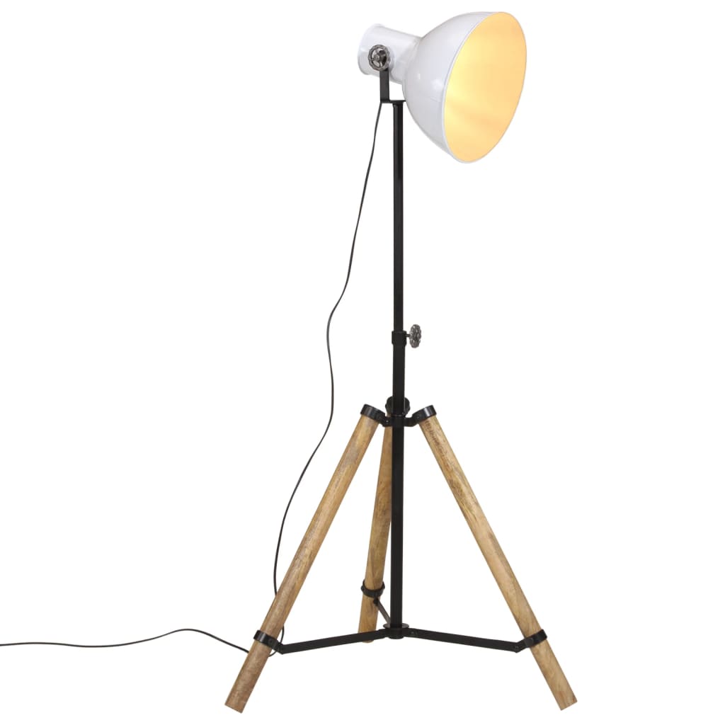 Vidaxl vloerlamp 25 w e27 75x75x90-150 cm wit