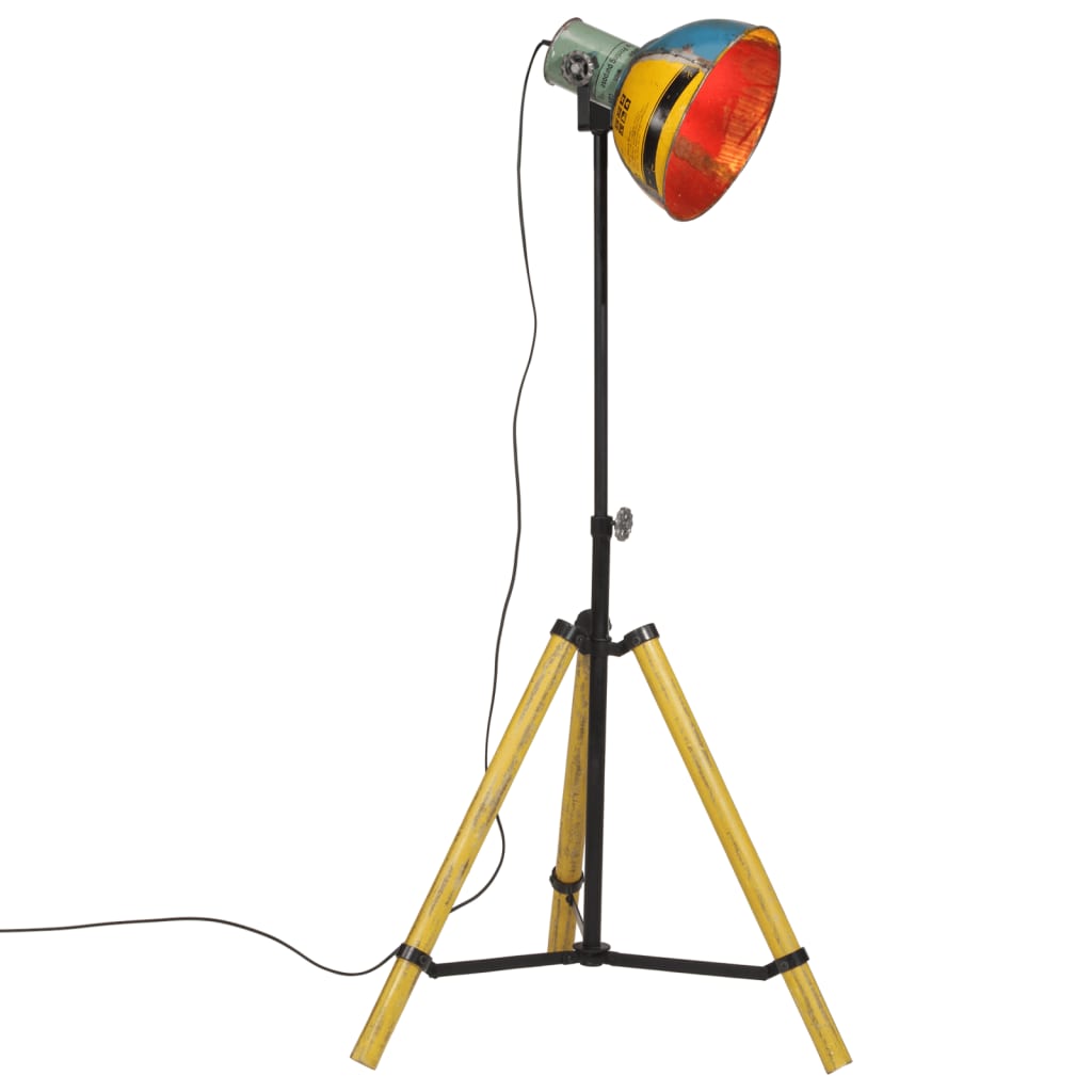 Vidaxl vloerlamp 25 w e27 75x75x90-150 cm meerkleurig