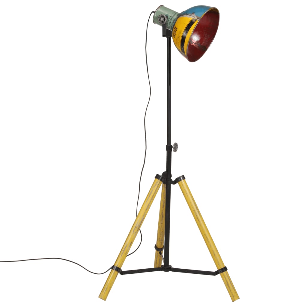 Vidaxl vloerlamp 25 w e27 75x75x90-150 cm meerkleurig