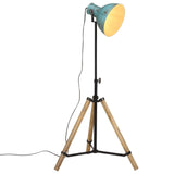 Vidaxl vloerlamp 25 w e27 75x75x90-150 cm verweerd blauw