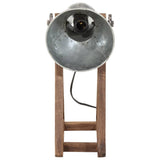 Vidaxl bureaulamp 25 w e27 30x17x40 cm vintage zilverkleurig