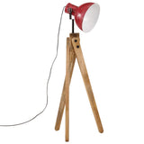 Vidaxl vloerlamp 25 w e27 45x45x120 cm verweerd rood