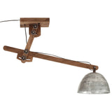 Vidaxl plafondlamp 25 w e27 105x30x65-108 cm vintage zilverkleurig