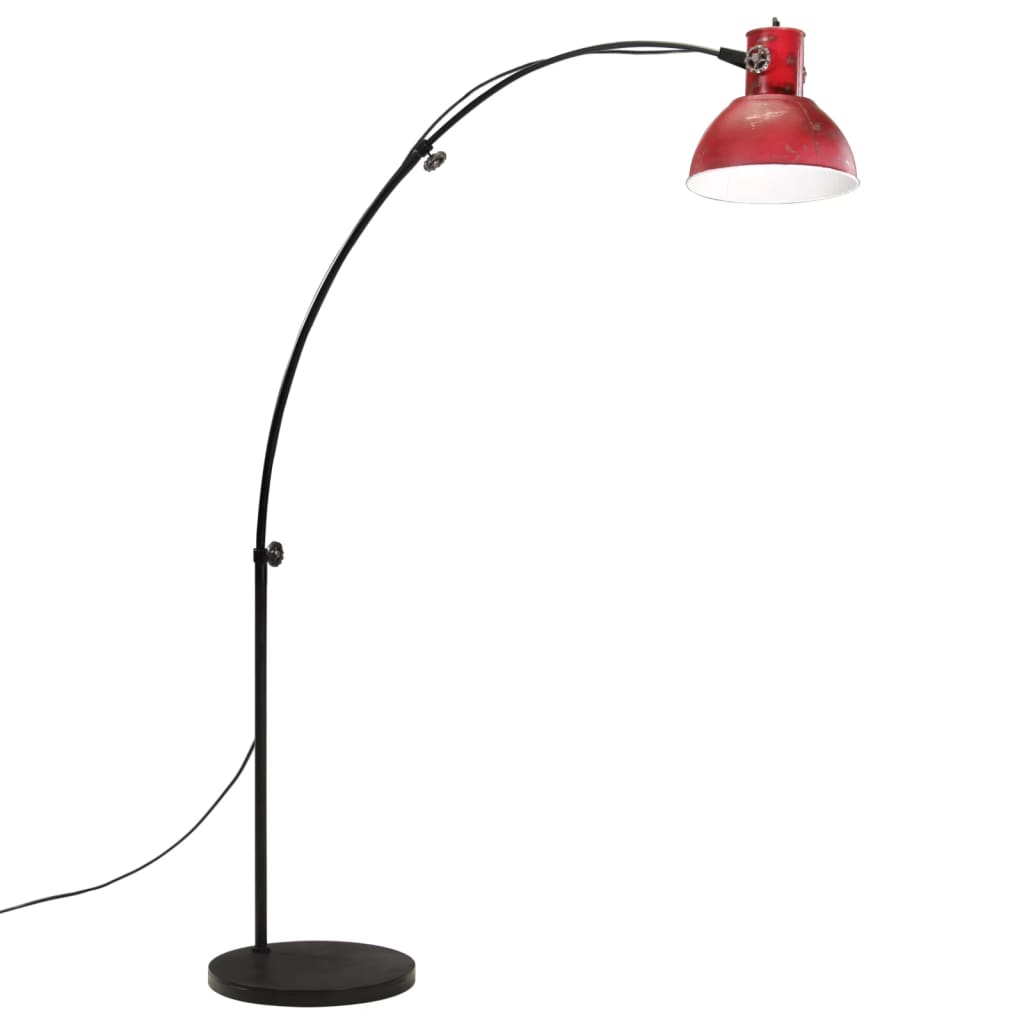 Vidaxl vloerlamp 25 w e27 150 cm verweerd rood