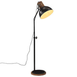 Vidaxl vloerlamp 25 w e27 30x30x100-150 cm zwart