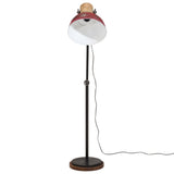Vidaxl vloerlamp 25 w e27 30x30x100-150 cm verweerd rood