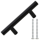 Vidaxl handvatten 10 st 64 mm roestvrij staal zwart