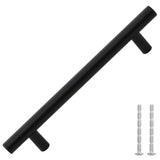 Vidaxl handvatten 10 st 160 mm roestvrij staal zwart