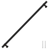Vidaxl handvatten 5 st 320 mm roestvrij staal zwart