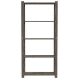Vidaxl opbergrek 5-laags 80x38x170 cm massief grenenhout grijs