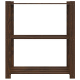 Vidaxl opbergrek 3-laags 80x38x90 cm massief grenenhout bruin