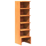 Vidaxl schoenenkast 28x30x104 cm massief grenenhout wasbruin