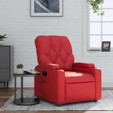 Vidaxl fauteuil verstelbaar kunstleer rood
